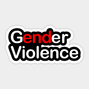 End Gender Violence Sticker